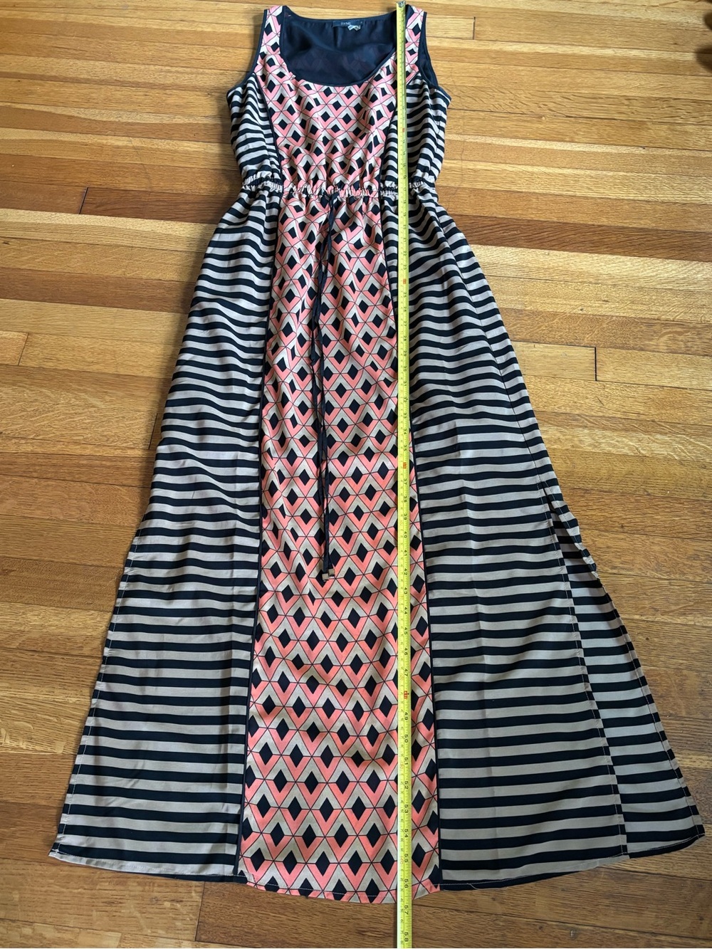 THML Maxi Dress waist tie sleeveless - Picture 5 of 8